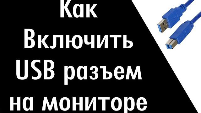 Как включить USB порты на мониторе Как включить USB порты на мониторе
