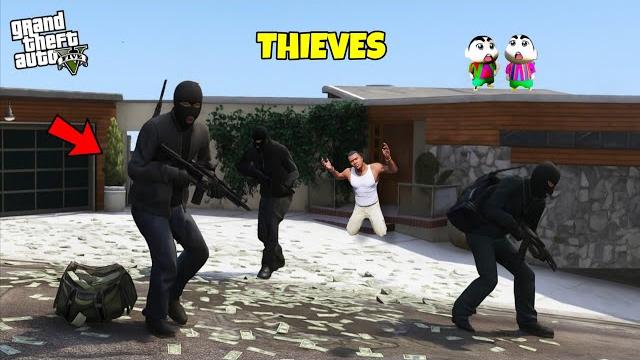 FRANKLIN'S HOUSE ROBBED BY THIEVES IN GTA5 FRANKLIN'S HOUSE ROBBED BY THIEVES IN GTA5