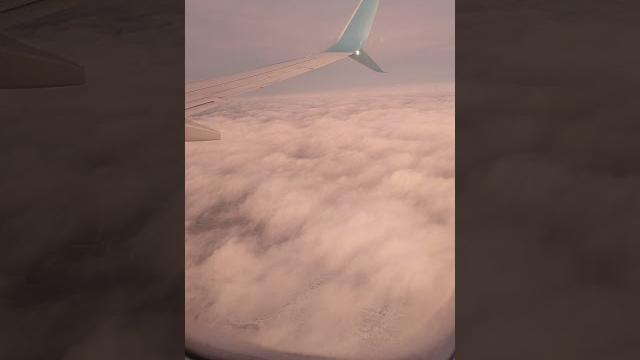 Вид из окна самолёта. рассвет Вид из окна самолёта. рассвет
