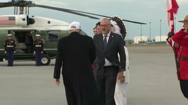 VIDEO | President Donald Trump arrives in Canada VIDEO | President Donald Trump arrives in Canada