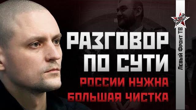 Сергей Удальцов: России нужна большая чистка Сергей Удальцов: России нужна большая чистка