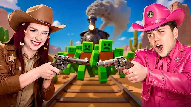 Сбежали от ЗОМБИ в Мертвые рельсы в ROBLOX Сбежали от ЗОМБИ в Мертвые рельсы в ROBLOX
