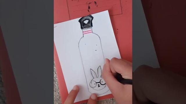 HAPPY YEAR OF THE RABBIT! Drawing a RABBIT BOTTLE! #shorts #quick #tutorial #animals #art #colour HAPPY YEAR OF THE RABBIT! Drawing a RABBIT BOTTLE! #shorts #quick #tutorial #animals #art #colour