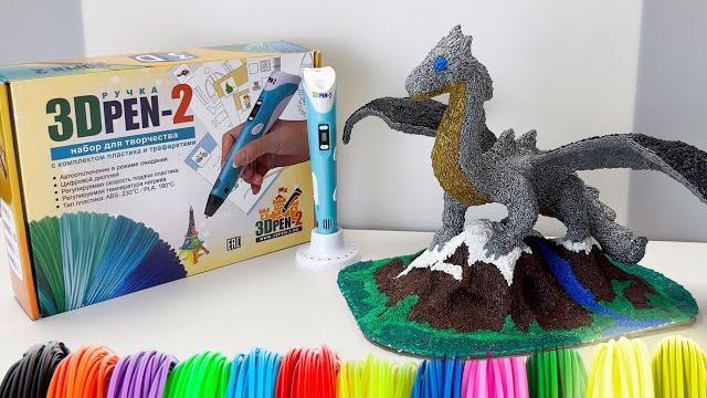 3Д ручка 3DPEN-2 набор пластика и трафареты - как пользоваться, как рисовать поделки по шаблонам 3Д ручка 3DPEN-2 набор пластика и трафареты - как пользоваться, как рисовать поделки по шаблонам