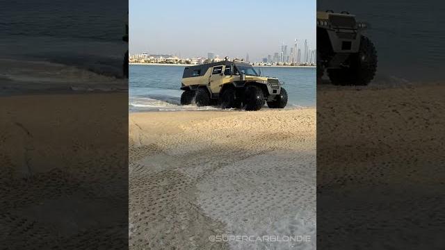 The 8x8 Shaman Military Truck can Drive on Water The 8x8 Shaman Military Truck can Drive on Water