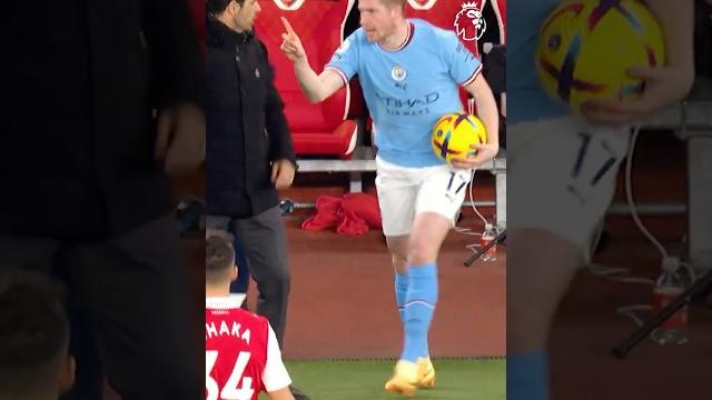 De Bruyne and Arteta Touchline DRAMA De Bruyne and Arteta Touchline DRAMA