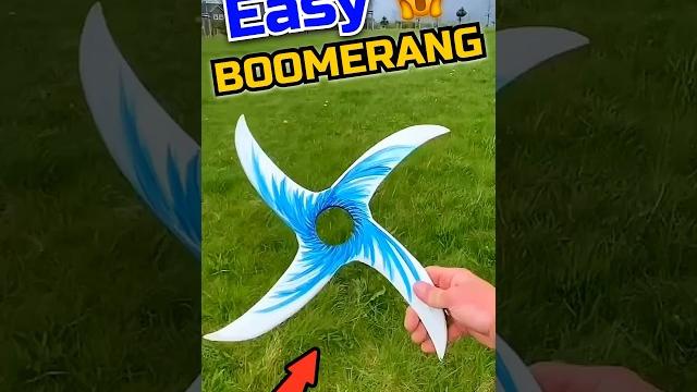 How to make best cardboard boomerang How to make best cardboard boomerang