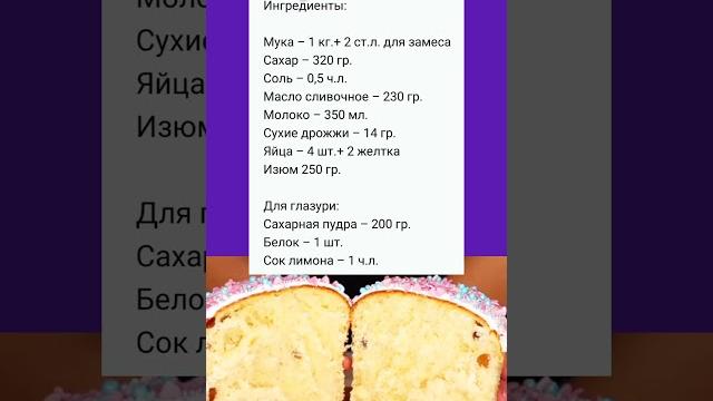 Лучший рецепт пасхального кулича . Лучший рецепт пасхального кулича .