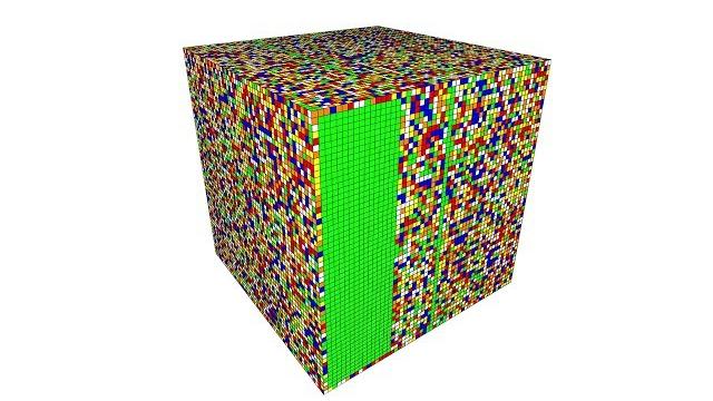A.I. Solves a 55 x 55 x 55 Rubik's Cube A.I. Solves a 55 x 55 x 55 Rubik's Cube