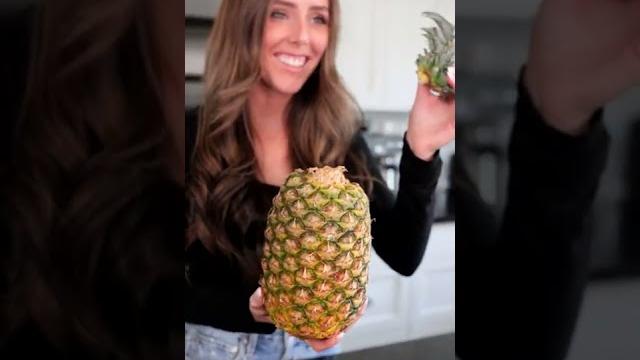 no-knife pineapple hack no-knife pineapple hack