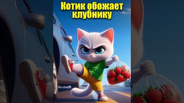 Котик любит клубнику #мультик #cats #кот #юмор #нейросеть #ии #aiart #aicat #dalle3 #cartoon Котик любит клубнику #мультик #cats #кот #юмор #нейросеть #ии #aiart #aicat #dalle3 #cartoon