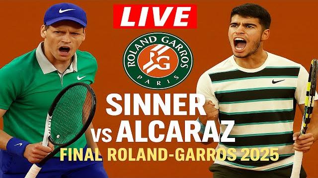 Jannik Sinner vs Carlos Alcaraz LIVE Final Roland-Garros 2025 Full Match Highlights Jannik Sinner vs Carlos Alcaraz LIVE Final Roland-Garros 2025 Full Match Highlights