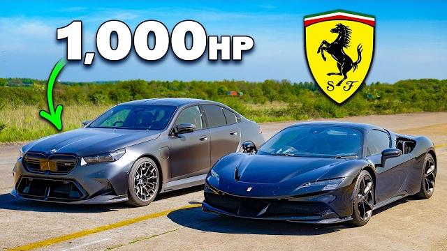 Can a NEW 1,000hp BMW M5 beat a Ferrari SF90? Can a NEW 1,000hp BMW M5 beat a Ferrari SF90?