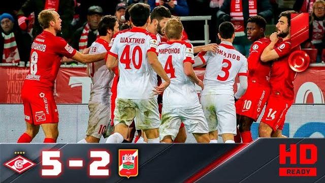 25.10.2017г. 1/8 финала Кубка России. Спартак Москва - Спартак Нальчик - 5:2. Обзор матча 25.10.2017г. 1/8 финала Кубка России. Спартак Москва - Спартак Нальчик - 5:2. Обзор матча