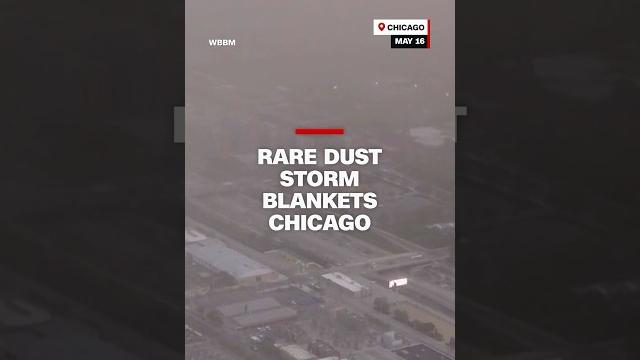 Rare dust storm blankets Chicago Rare dust storm blankets Chicago