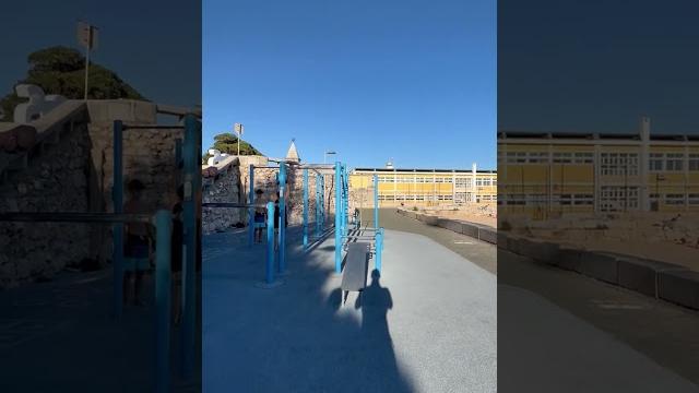 Спортивная площадка с видом на Атлантический океан в Португалии Sports ground Ocean view Portugal Спортивная площадка с видом на Атлантический океан в Португалии Sports ground Ocean view Portugal