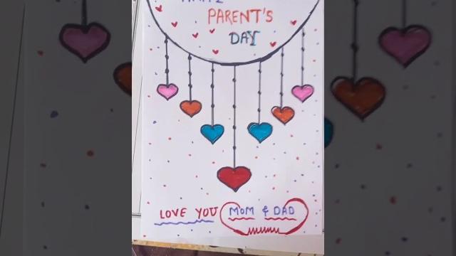 greeting card for mom and dad parents day greeting card #cardcreation #greetingcard #shortvideo #art greeting card for mom and dad parents day greeting card #cardcreation #greetingcard #shortvideo #art