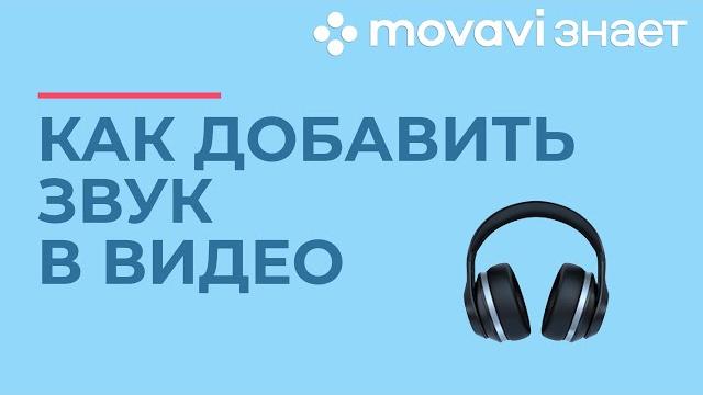 Как добавить звук в видео? | MOVAVI ЗНАЕТ Как добавить звук в видео? | MOVAVI ЗНАЕТ