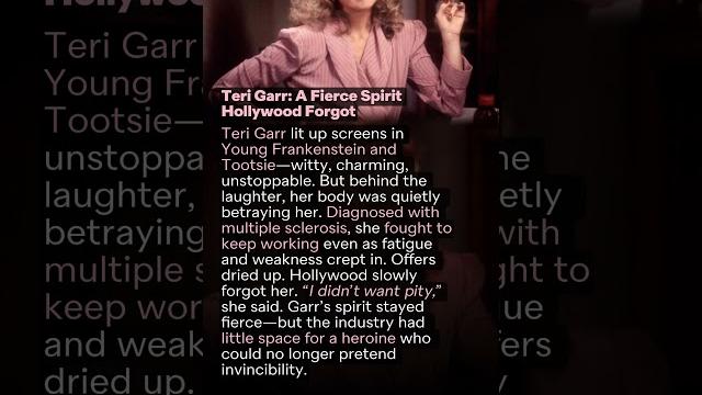 Teri Garr A Fierce Spirit Hollywood Forgot Teri Garr A Fierce Spirit Hollywood Forgot