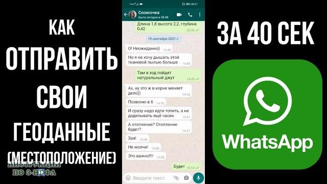 Как отправить геолокацию местоположение в Whatsapp: Как поделиться геоданными в ватсап за 40 секунд Как отправить геолокацию местоположение в Whatsapp: Как поделиться геоданными в ватсап за 40 секунд