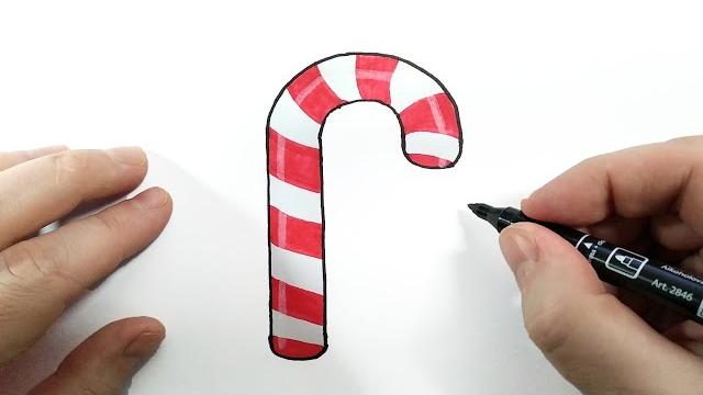Как нарисовать Конфету на Новый год Как нарисовать Конфету на Новый год