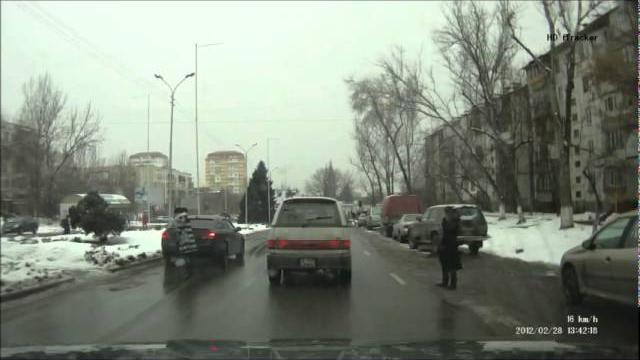 Lucky pedestrian Lucky pedestrian