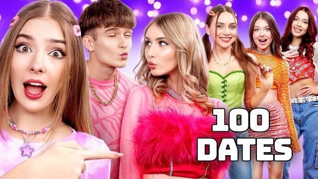 Мы Пошли на 100 Свиданий за 24 Часа! Разные Типы Пар Мы Пошли на 100 Свиданий за 24 Часа! Разные Типы Пар