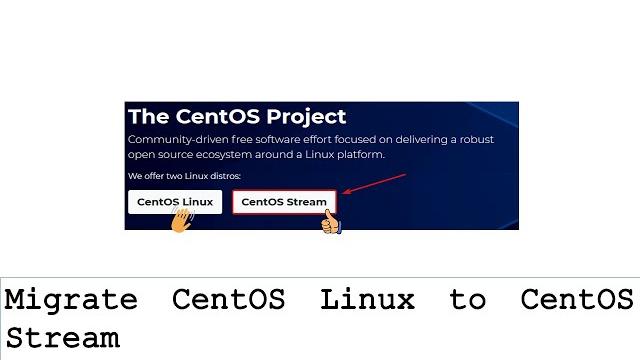 Migrate CentOS Linux to CentOS Stream Migrate CentOS Linux to CentOS Stream