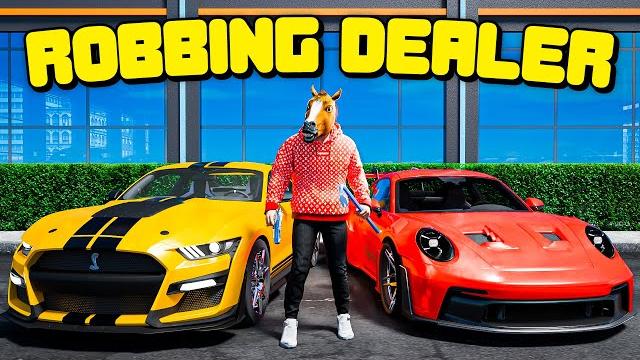 Robbing An Entire Dealership In GTA 5 RP Robbing An Entire Dealership In GTA 5 RP