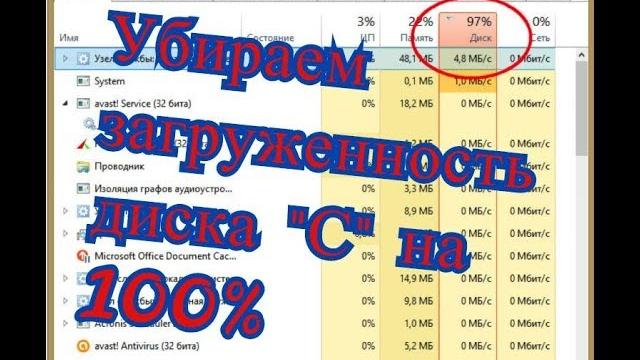 УБИРАЕМ ЗАГРУЖЕННОСТЬ ДИСКА "С" НА 100% УБИРАЕМ ЗАГРУЖЕННОСТЬ ДИСКА "С" НА 100%