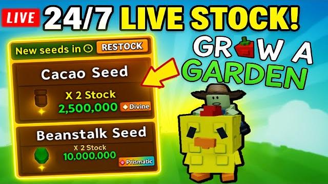 LIVE GROW A GARDEN STOCK | WEATHER & EGGS! 24/7 (REAL TIME ) LIVE GROW A GARDEN STOCK | WEATHER & EGGS! 24/7 (REAL TIME )