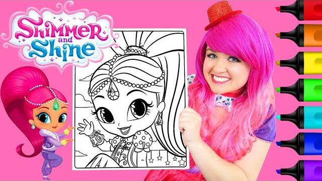 Coloring Shimmer and Shine Shimmer Coloring Page Prismacolor Paint Markers | KiMMi THE CLOWN Coloring Shimmer and Shine Shimmer Coloring Page Prismacolor Paint Markers | KiMMi THE CLOWN