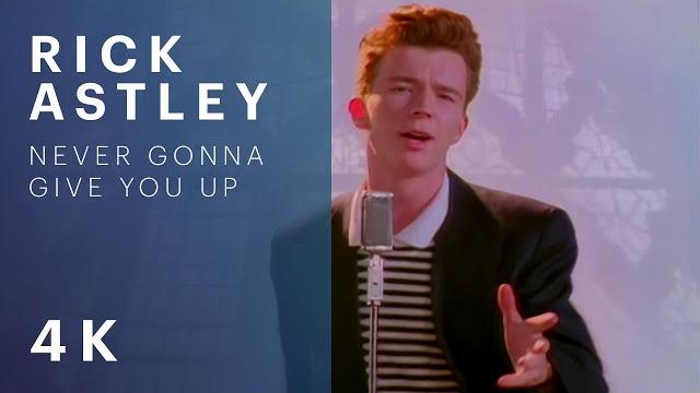 Rick Astley - Never Gonna Give You Up (Official Music Video) Rick Astley - Never Gonna Give You Up (Official Music Video)