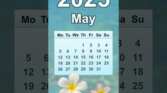 May 2025 Calendar May 2025 Calendar