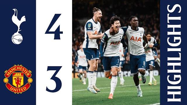 HEUNG-MIN SON SCORES FROM A CORNER!! | Tottenham Hotspur 4-3 Man Utd | Carabao Cup Highlights HEUNG-MIN SON SCORES FROM A CORNER!! | Tottenham Hotspur 4-3 Man Utd | Carabao Cup Highlights