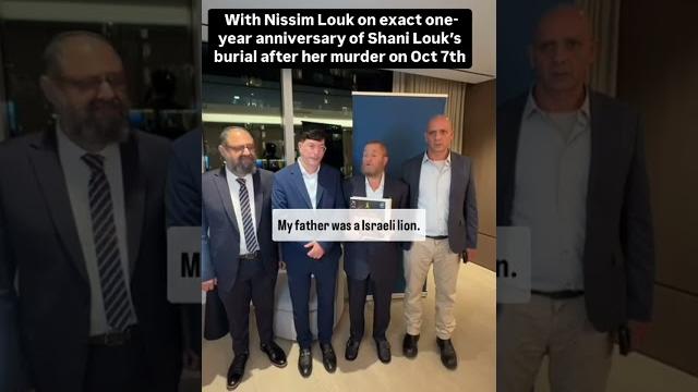With Nissim Louk on exact one-year anniversary of Shani Louk’s burial after her murder on Oct 7th With Nissim Louk on exact one-year anniversary of Shani Louk’s burial after her murder on Oct 7th