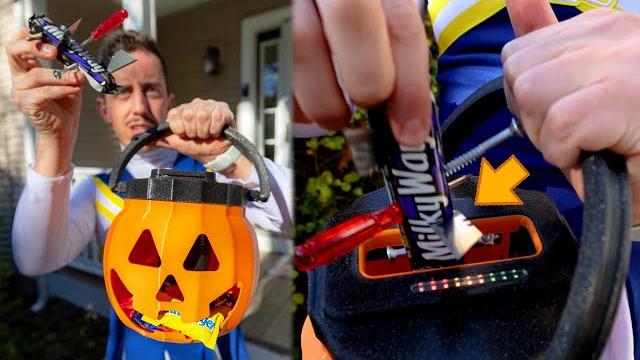 my trick-or-treat basket has a metal detector built in my trick-or-treat basket has a metal detector built in
