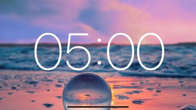 5 Minute Timer - Relaxing Music with Ocean Waves 5 Minute Timer - Relaxing Music with Ocean Waves