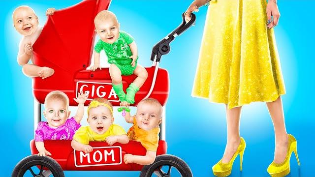 Мега мама vs пятерняшки Мега мама vs пятерняшки