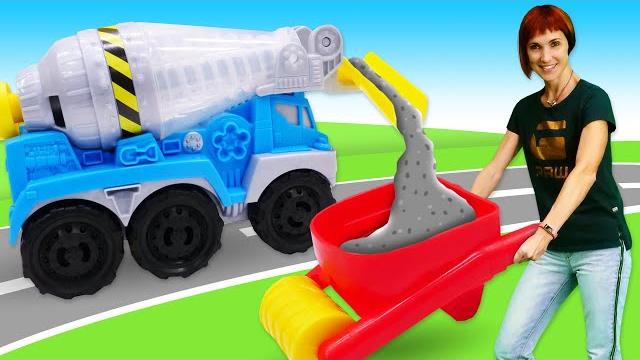 Новая бетономешалка Play-Doh - Маша Капуки Кануки строит дорогу! - Игрушки для детей Новая бетономешалка Play-Doh - Маша Капуки Кануки строит дорогу! - Игрушки для детей