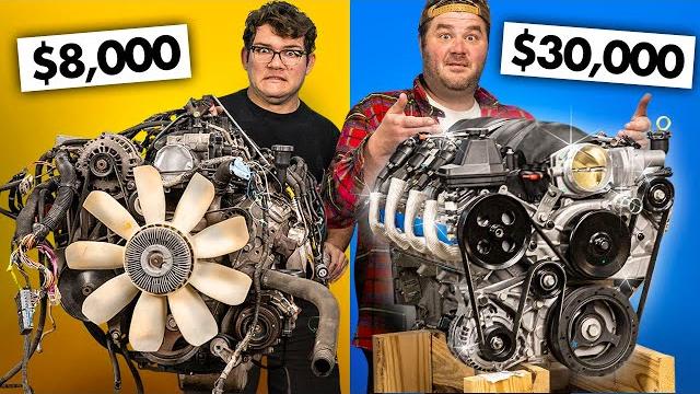 $8000 Junkyard V8 vs $30,000 Crate V8 Engine Swap $8000 Junkyard V8 vs $30,000 Crate V8 Engine Swap
