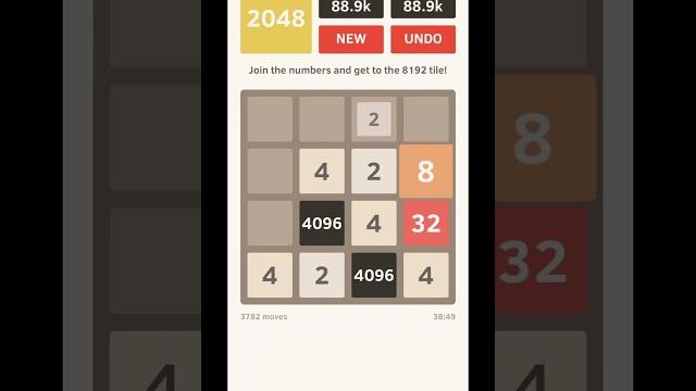 Getting 8192 in 2048 Getting 8192 in 2048