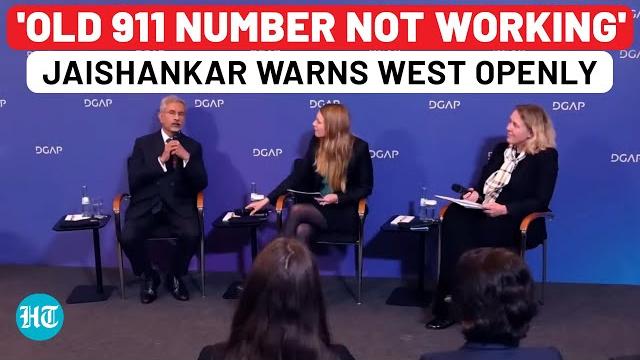 Full Event: Jaishankar's 'Old 911 Number' Jibe At USA, Warns West On Pakistan - Germany Speech Full Event: Jaishankar's 'Old 911 Number' Jibe At USA, Warns West On Pakistan - Germany Speech