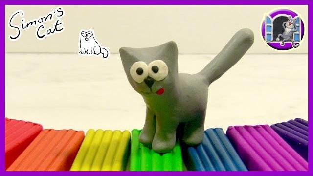 КОТ САЙМОНА ИЗ ПЛАСТИЛИНА | Видео Лепка КОТ САЙМОНА ИЗ ПЛАСТИЛИНА | Видео Лепка