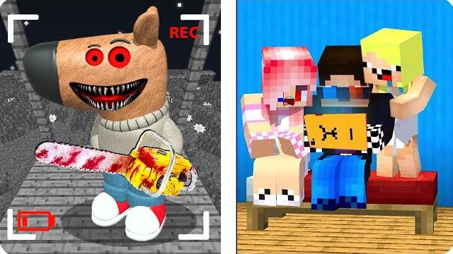 WE CAUGHT CHILL GUY ON HIDDEN CAMERAS IN MINECRAFT! WE CAUGHT CHILL GUY ON HIDDEN CAMERAS IN MINECRAFT!