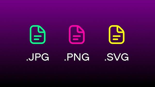 В чём разница между JPG, PNG и SVG? В чём разница между JPG, PNG и SVG?