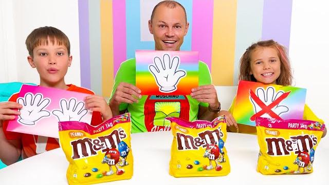 Челлендж без рук с Макс и Катя Челлендж без рук с Макс и Катя