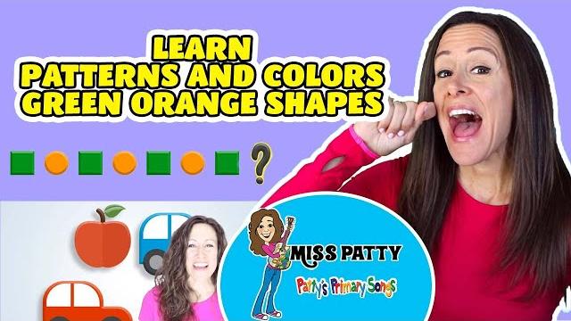 Learn Patterns and Colors Children's Song | Green Orange Shapes Patterns| Patty Shukla Kids Patterns Learn Patterns and Colors Children's Song | Green Orange Shapes Patterns| Patty Shukla Kids Patterns