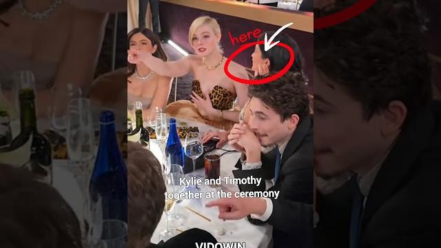 Kylie Jenner with Timothée Chalamet at the ceremony Kylie Jenner with Timothée Chalamet at the ceremony