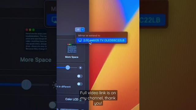 HOW to mirror screen from Macbook to your smart TV? #technology #fun #tutorial #tech #how #tv HOW to mirror screen from Macbook to your smart TV? #technology #fun #tutorial #tech #how #tv
